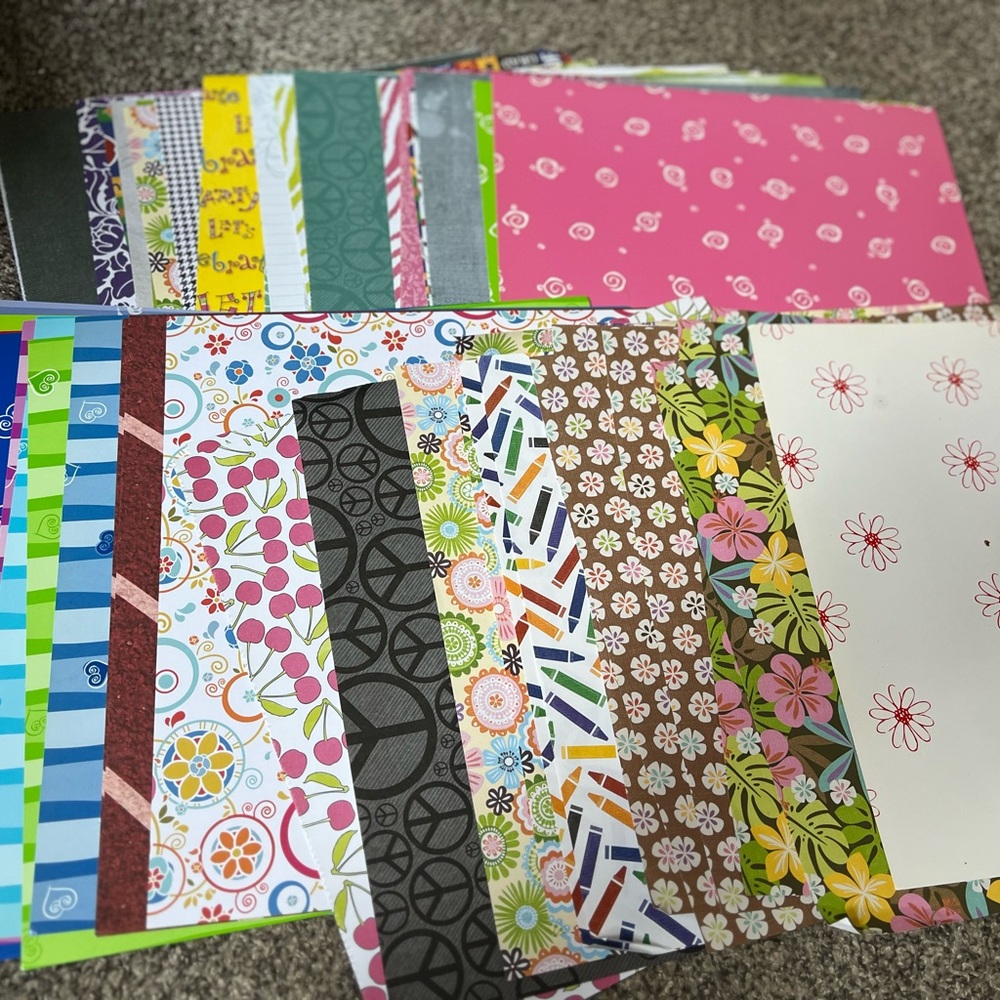 Colorful Scrapbook Paper and Sticker Set - Picture 3 of 6